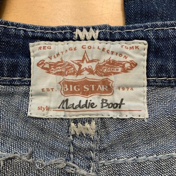Big Star Maddie Boot Stretch Jean Size 27R Medium Wash - Picture 8 of 11